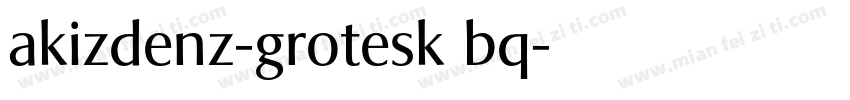 akizdenz-grotesk bq字体转换